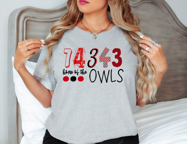 74343 Home of the Owls DTF Print