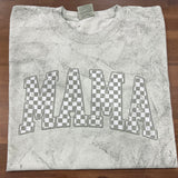 Distressed Checker Mama DTF Print