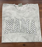 Distressed Checker Mama DTF Print