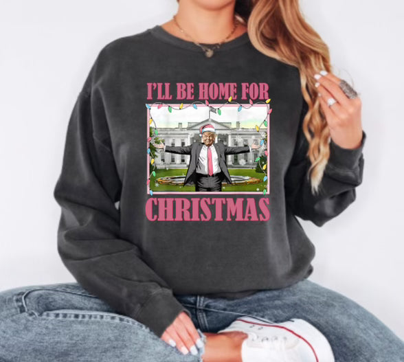 Ill Be Home For Christmas Trump DTF Print