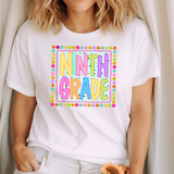 Back to School Smiley Face Grade DTF Print