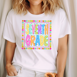 Back to School Smiley Face Grade DTF Print