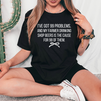 99 Problems Farmer Bow DTF Print