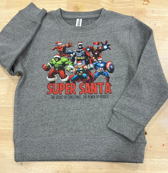 Super Santa Super Hero Christmas DTF Print