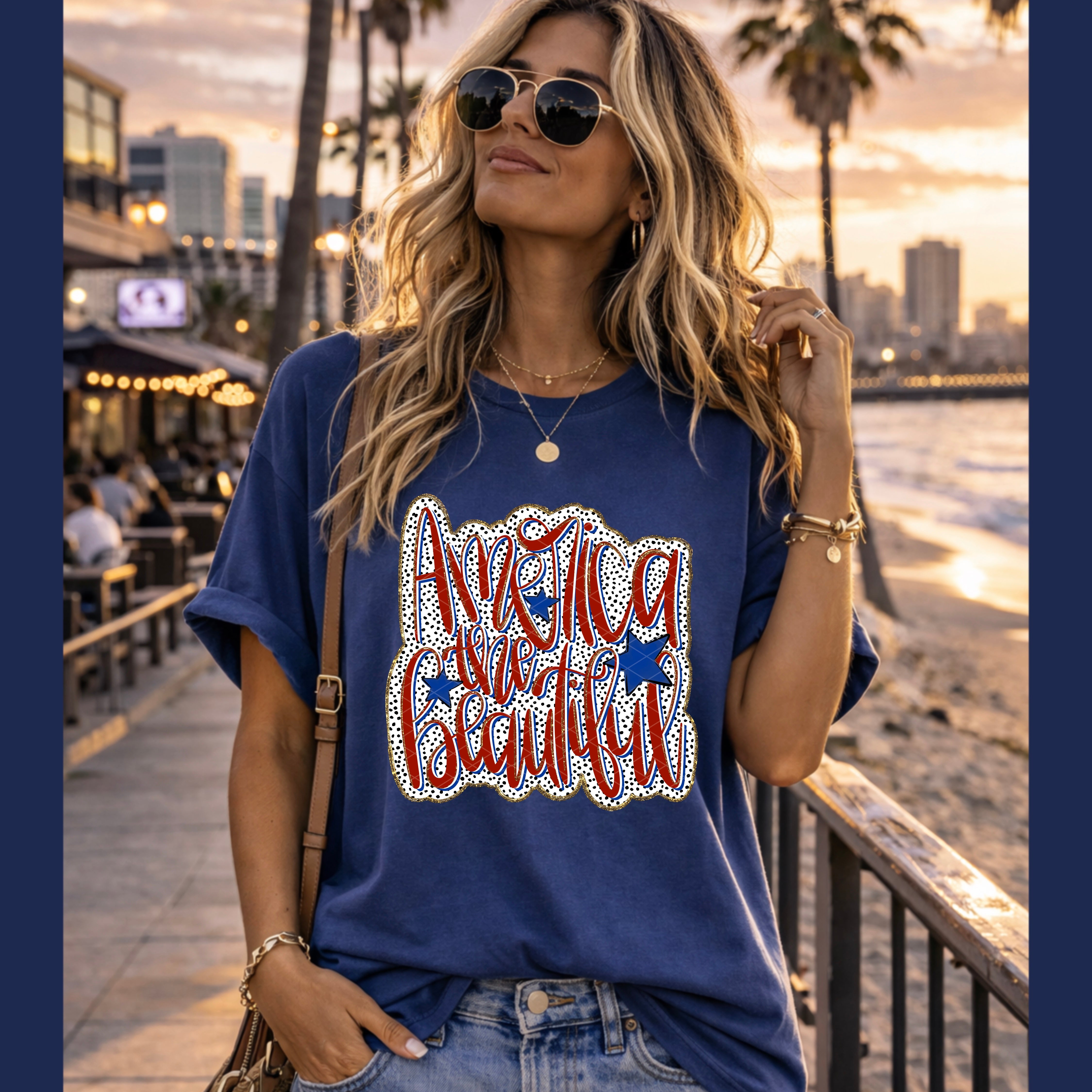 America The Beautiful DTF Print