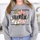 Auntie Floral Frame DTF Print
