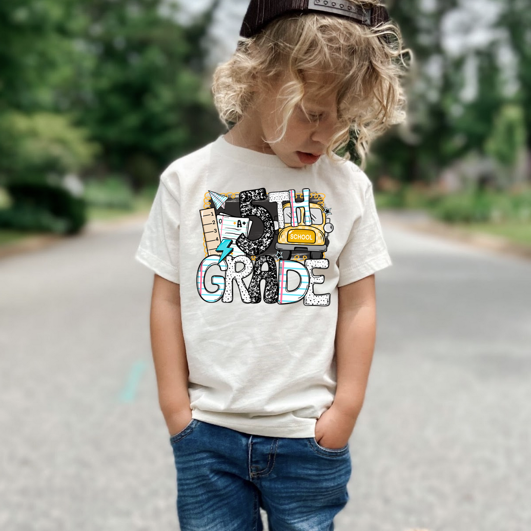 Back to School ELEMENTARY Bus DTF Print