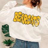 Distressed Wonky Bearcats DTF Print