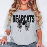 Bearcats Coquette Checker Bow DTF Print