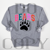 Rainbow Bears DTF Print