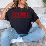 Beavers Varsity Line Team DTF Print