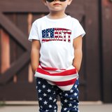 Custom Name American Flag Arch DTF Print