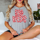 Big Reds Checker Sketch DTF Print