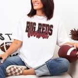 Big Reds Football Glitter School Spirit DTF Print