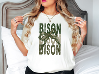 Bison Matching Stacked Camo Greens DTF Print