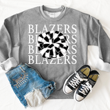 Blazers Repeat Cheer Bow DTF Print