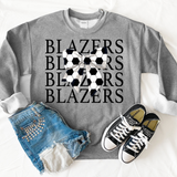 Blazers Repeat Soccer Bow DTF Print