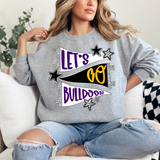 Bulldogs Star Banner Trio DTF Print