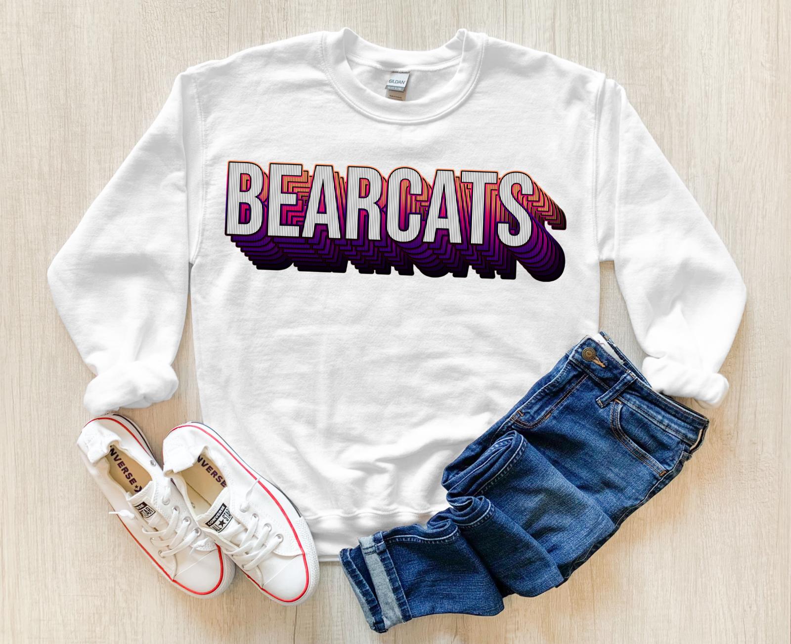 Bearcats Layered Stack DTF Print – Torch Light