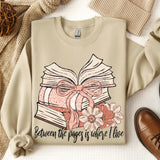 Between The Pages Is Where I Live DTF Print