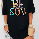 Bison Spring Star Doodle Mix DTF Print