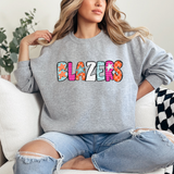 Blazers Doodle Mix DTF Print