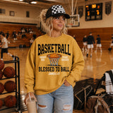 Basketball Blessed to Ball James 1:17 Faith Sports DTF Print