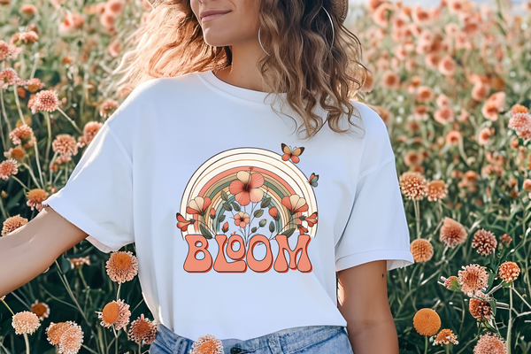 Bloom Rainbow DTF Print