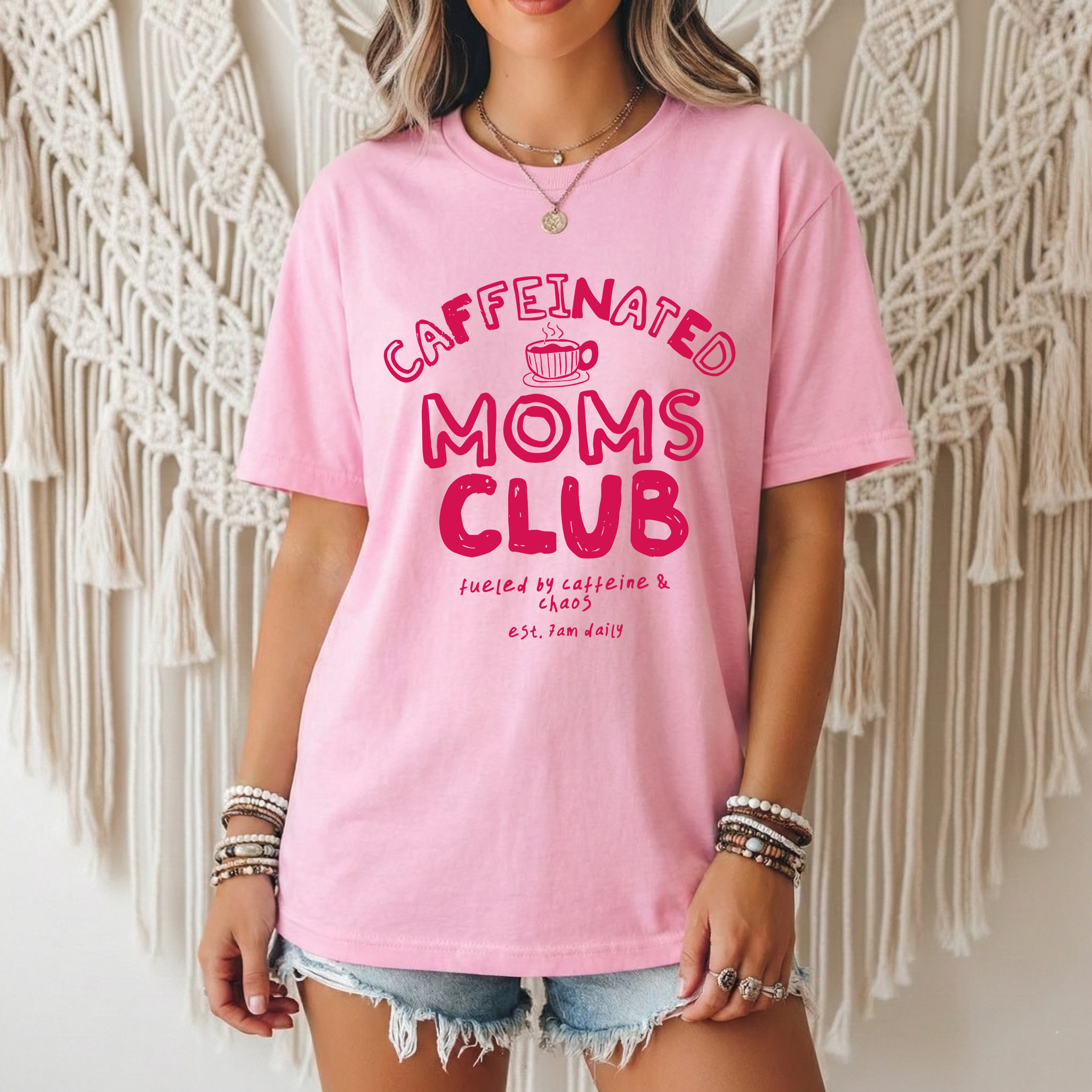 Caffeinated Moms Club DTF Print