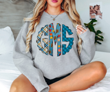 Custom Fall Monogram DTF Print