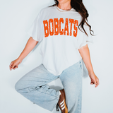 Bobcats Varsity Distressed Teams DTF Print