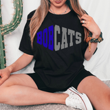 Bobcats Warped Two Color Game Day DTF Print