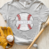 Bombers Distressed Baseball DTF Print