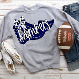 Preppy Lady Bombers Pennant DTF Print