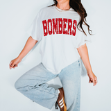 Bombers Varsity Distressed Teams DTF Print