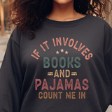 Books and Pajamas DTF Print