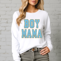 Boy Mama Faux Patch DTF Print