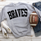 Braves Solid Arch DTF Print