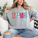Braves Doodle Mix DTF Print