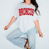 Broncos Varsity Distressed Teams DTF Print