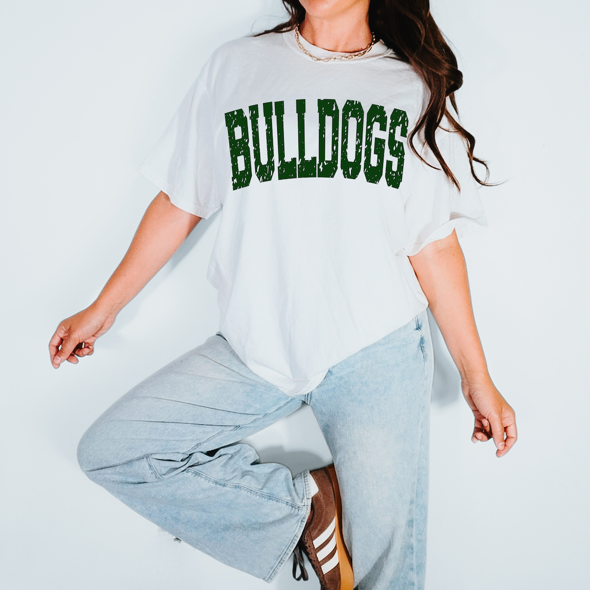 Bulldogs Varsity Distressed Teams DTF Print