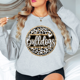 Bulldogs Faux Glitter Gold DTF Print