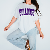 Bulldogs Varsity Distressed Teams DTF Print