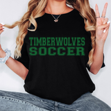 Timberwolves Soccer Varsity Stacked DTF Print