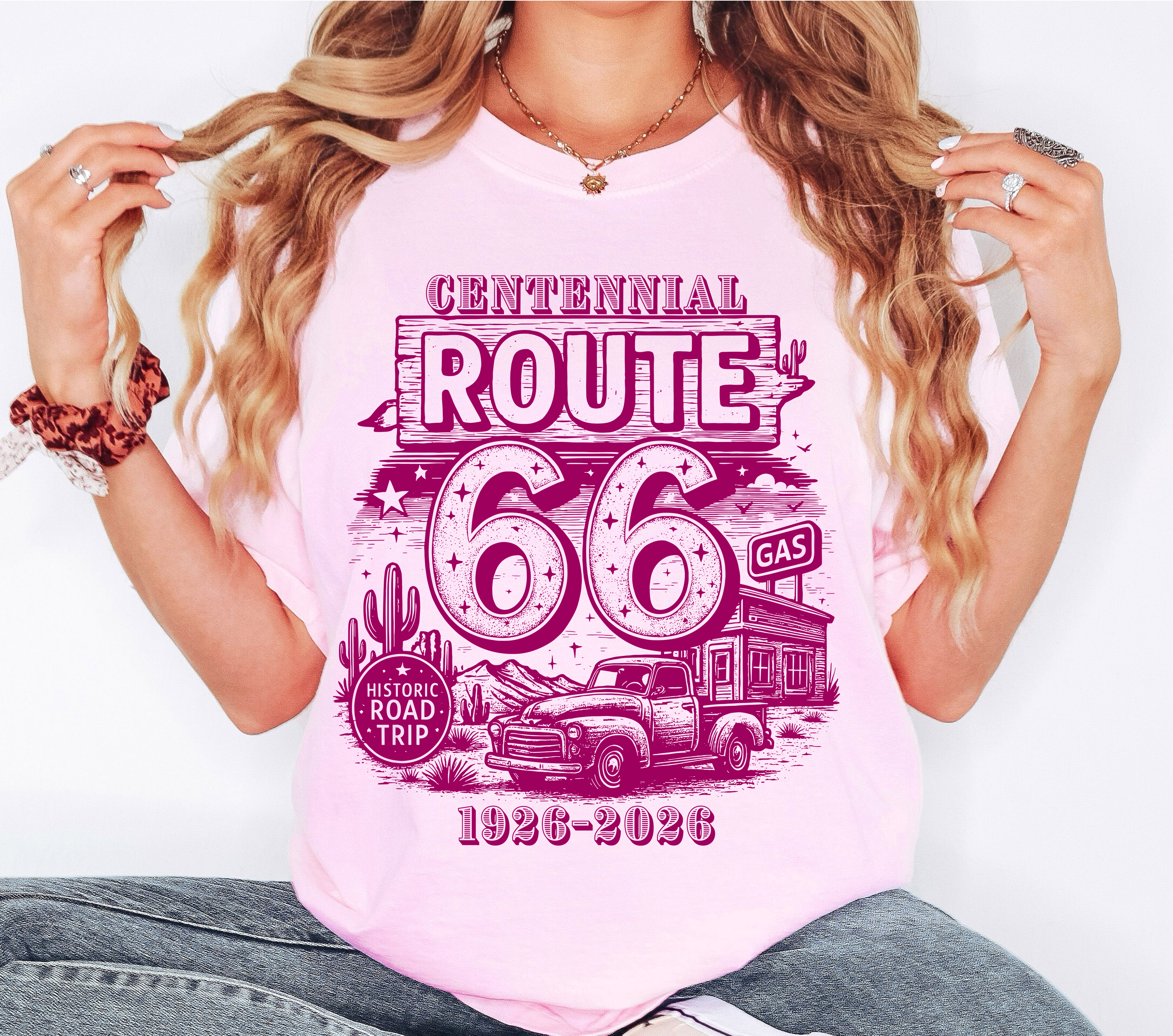 Route 66 Centennial DTF Print