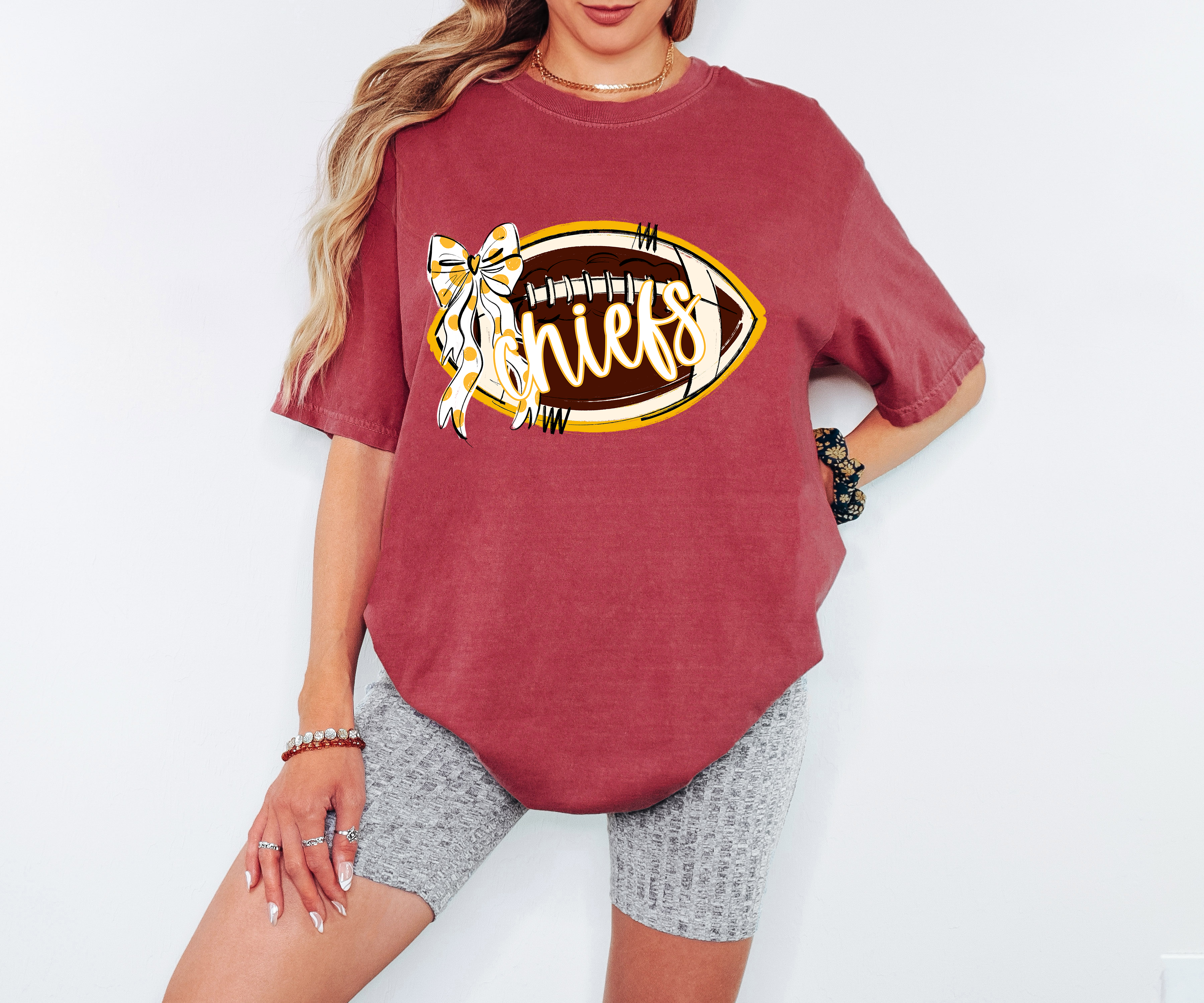 Chiefs Coquette Football Spirit DTF Print