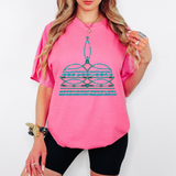 Turquoise Boot Stitch DTF Print