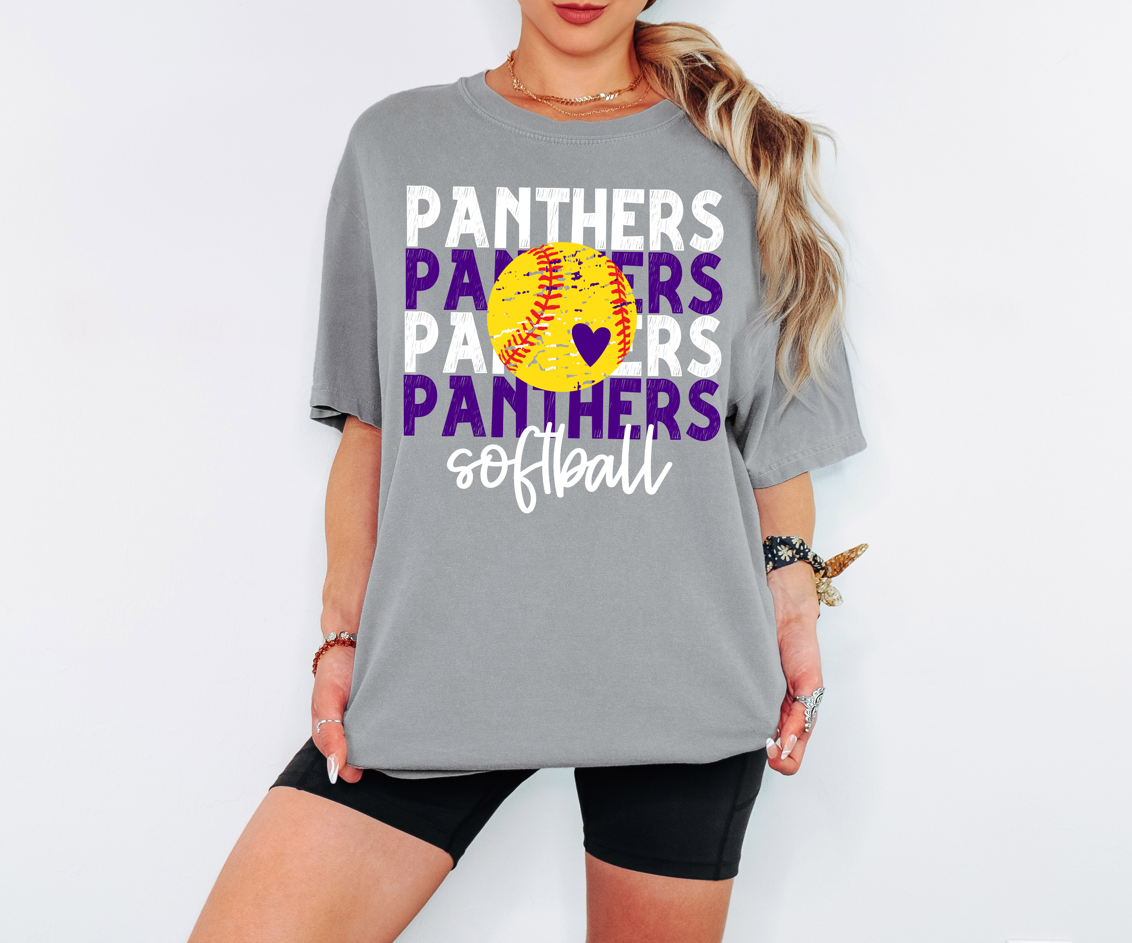 Panthers Repeat Softball DTF Print