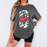 Custom Camo Varsity Team Swoosh DTF Print