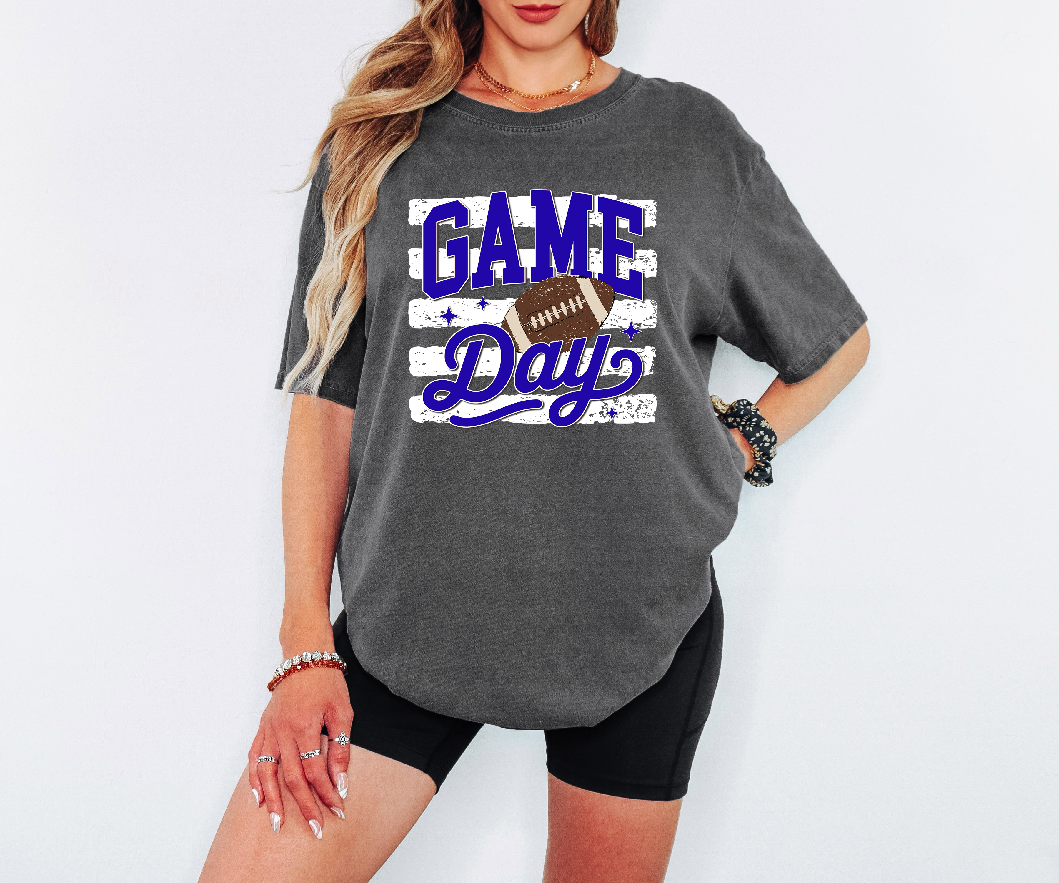 Game Day Football Stripes DTF Print